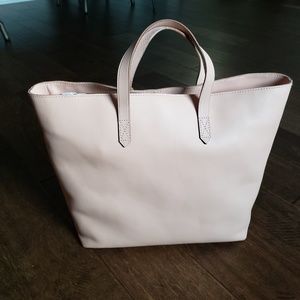 Madewell Zip-Top Transport Blush Leather Crossbody